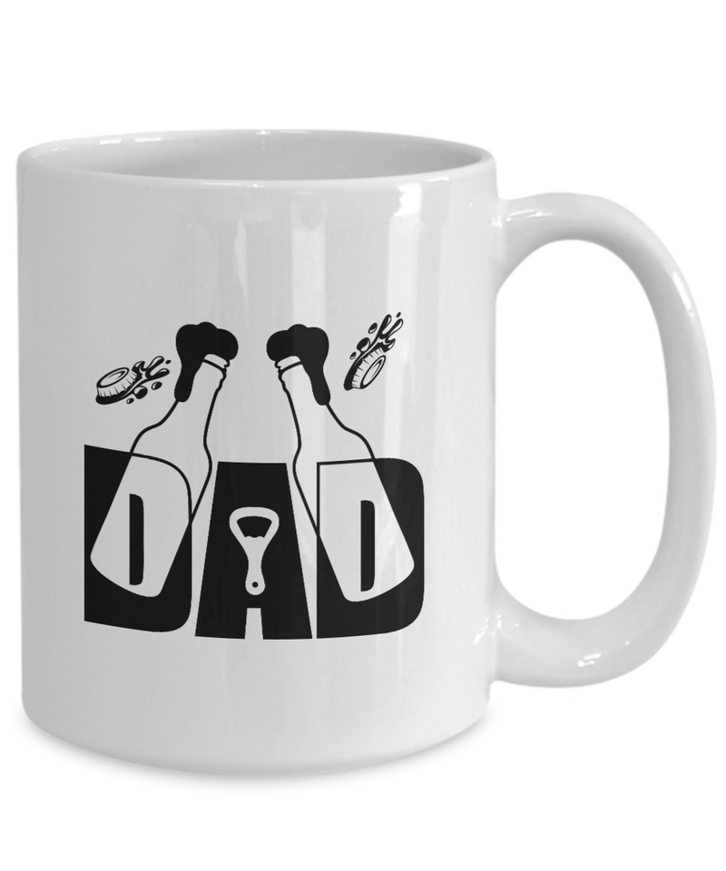 White Coffee Mug dad (beer) dad Mug  fathers Day Gift Lovers Gift To Dad  Presents Gifts| White Cool Coffee Mug