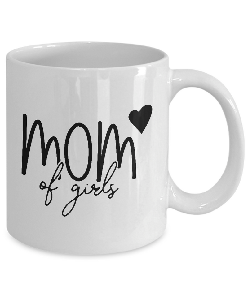 Mom of girls|  White Cool Coffee Mug
