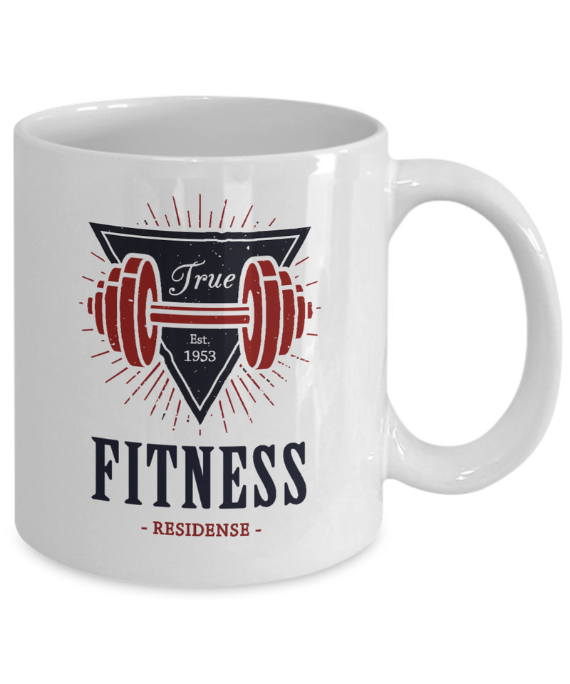 True est 1953 Mug - Fitness Coffee Mug - Exercise Shake Mug - Gym Lover Gift - Workout Mug Gift