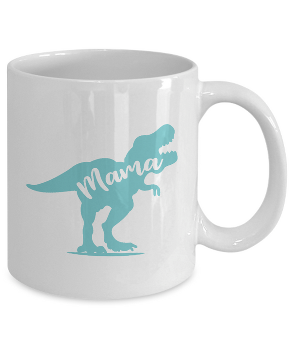 Mama saurus | Unique Design Stay Cool Coffee Mug | White Cool Coffee Mug