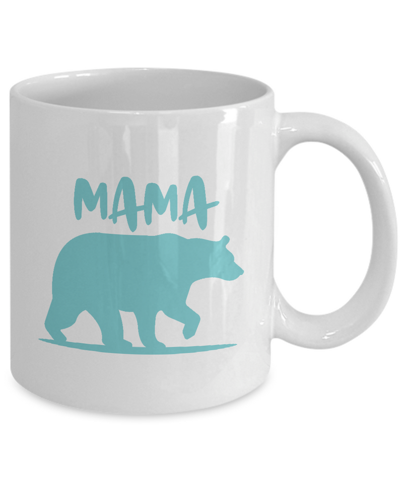 Mama Bear | Unique Design Stay Cool Coffee Mug | White Cool Coffee Mug