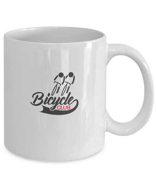 Bicycle Club , Bicycle Cycling Coffee Mug, Cyclist Coffee Mug, Mug Present For Bicycle Riders, |  White Cool  Bicycle Coffee Mug