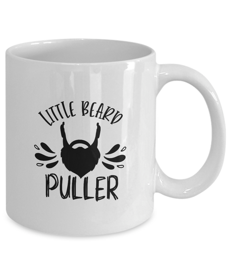 White Coffee Mug badass bearded dad Mug little beard puller   fathers Day Gift Lovers Gift To Dad  Presents Gifts| White Cool Coffee Mug