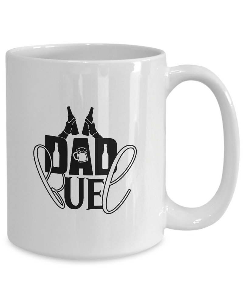White Coffee Mug dad fuel dad Mug  fathers Day Gift Lovers Gift To Dad  Presents Gifts| White Cool Coffee Mug