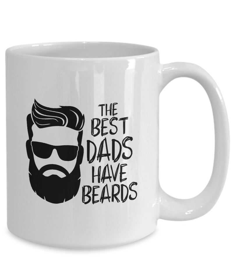 White Coffee Mug the best dads have beards Mug  fathers Day Gift Lovers Gift To Dad  Presents Gifts| White Cool Coffee Mug