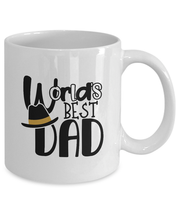 White Coffee Mug world's best dad Mug  fathers Day Gift Lovers Gift To Dad  Presents Gifts| White Cool Coffee Mug