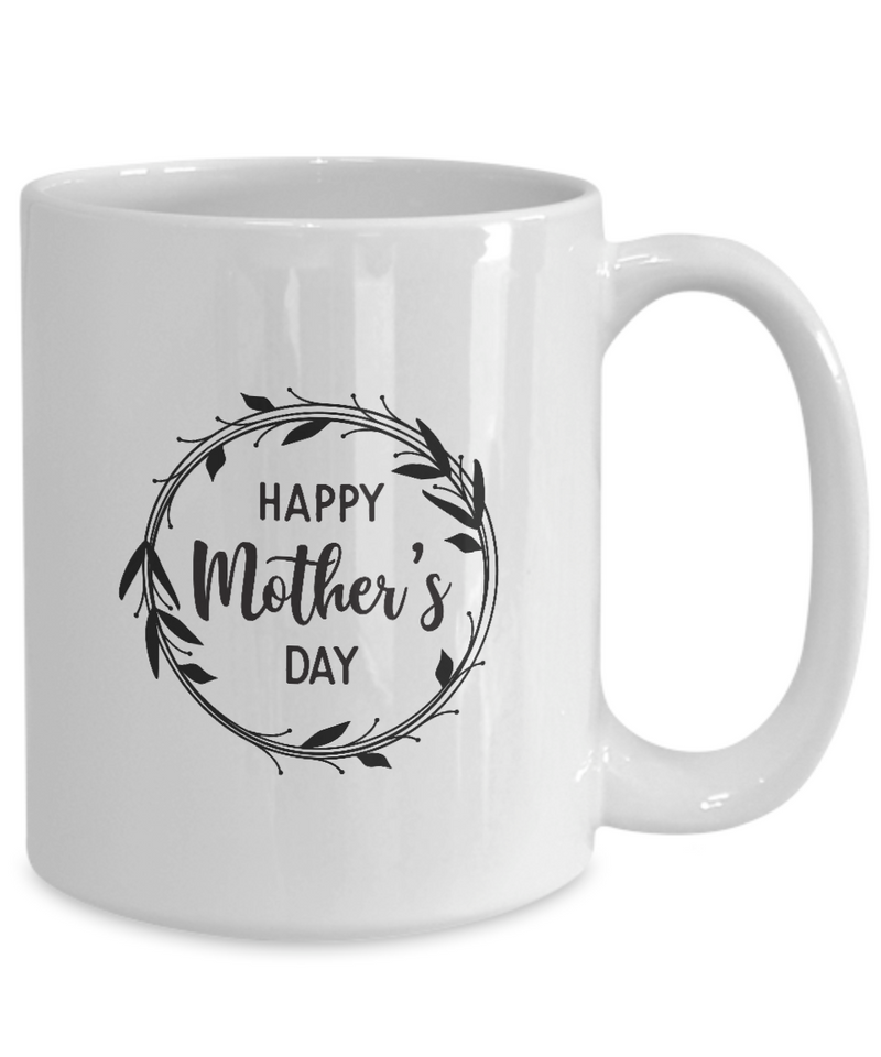 Happy mothers day circle | Unique Design Stay Cool Coffee Mug | White Cool Coffee Mug