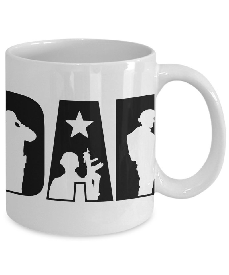 White Coffee Mug  My Dad the Soldier  Mug  fathers Day Gift Lovers Gift To Dad  Presents Gifts| White Cool Coffee Mug