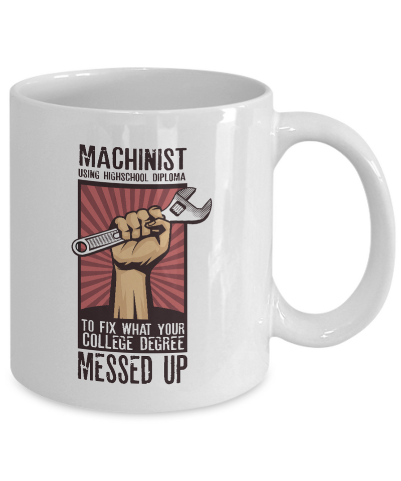 Machinist Messed Up Coffee Tea Mug