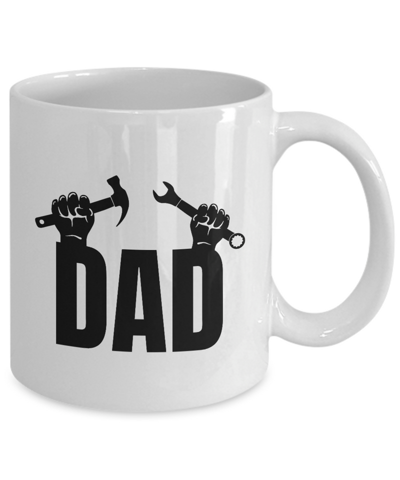 White Coffee Mug badass bearded dad Mug  fathers Day Gift Lovers Gift To Dad  Presents Gifts| White Cool Coffee Mug