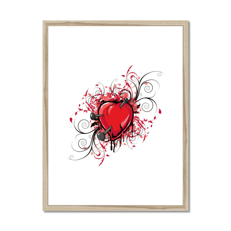 Nail In The Heart Framed & Mounted Print - Staurus Direct