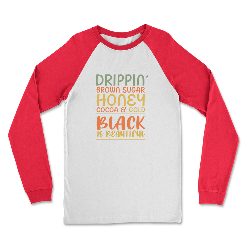 Black Drippin Classic Raglan Long Sleeve Shirt - Staurus Direct
