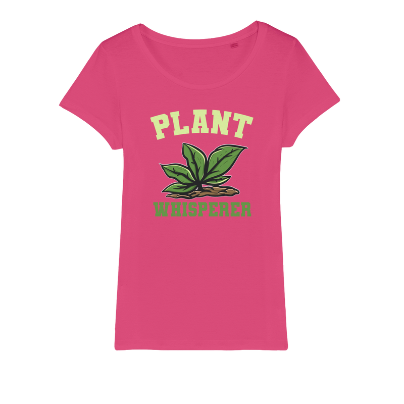 Plant Whisperer Organic Jersey Womens T-Shirt - Staurus Direct