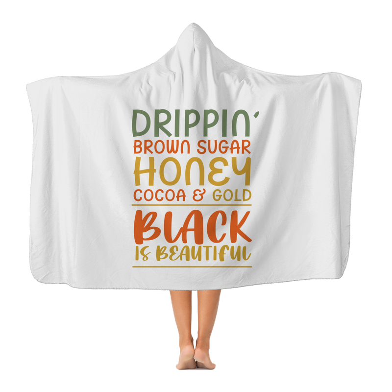 Black Drippin Drippin Premium Adult Hooded Blanket - Staurus Direct