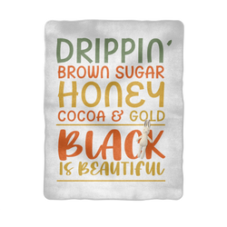 Black Drippin Sublimation Baby Blanket