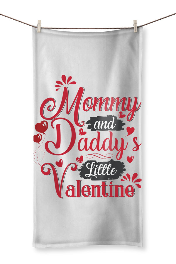 Mummy and Daddys Little Valentine Towel - Staurus Direct