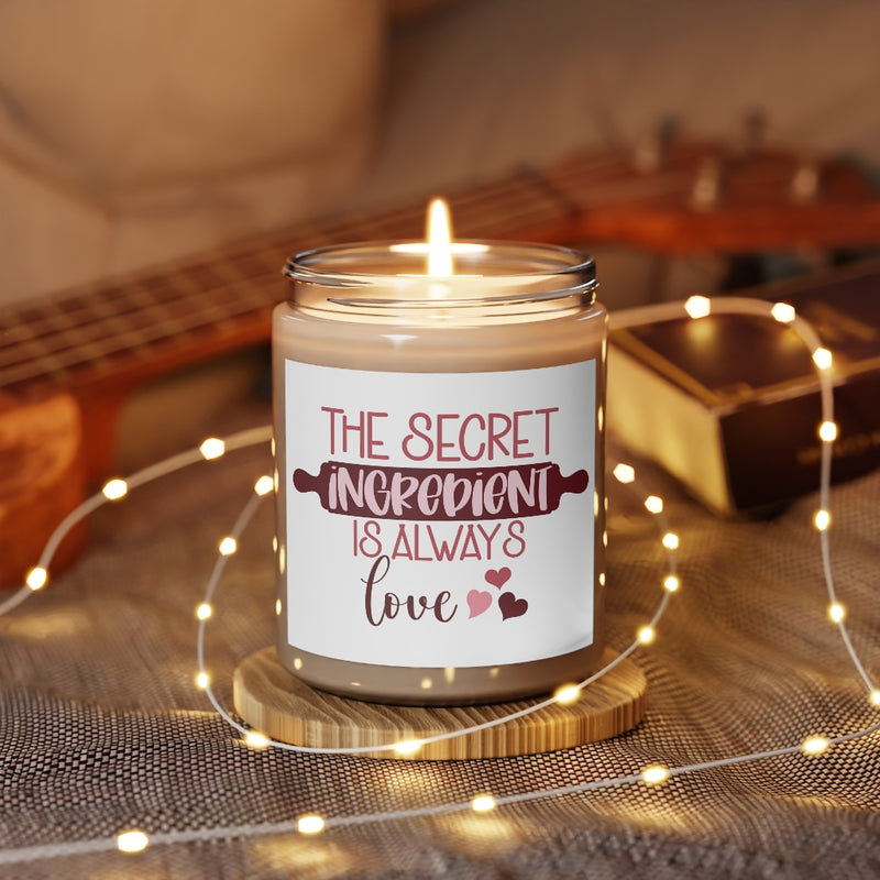The Secret Ingredient Is Always Love - Scented Candle - Gift Ideas Scented Candle, 9oz