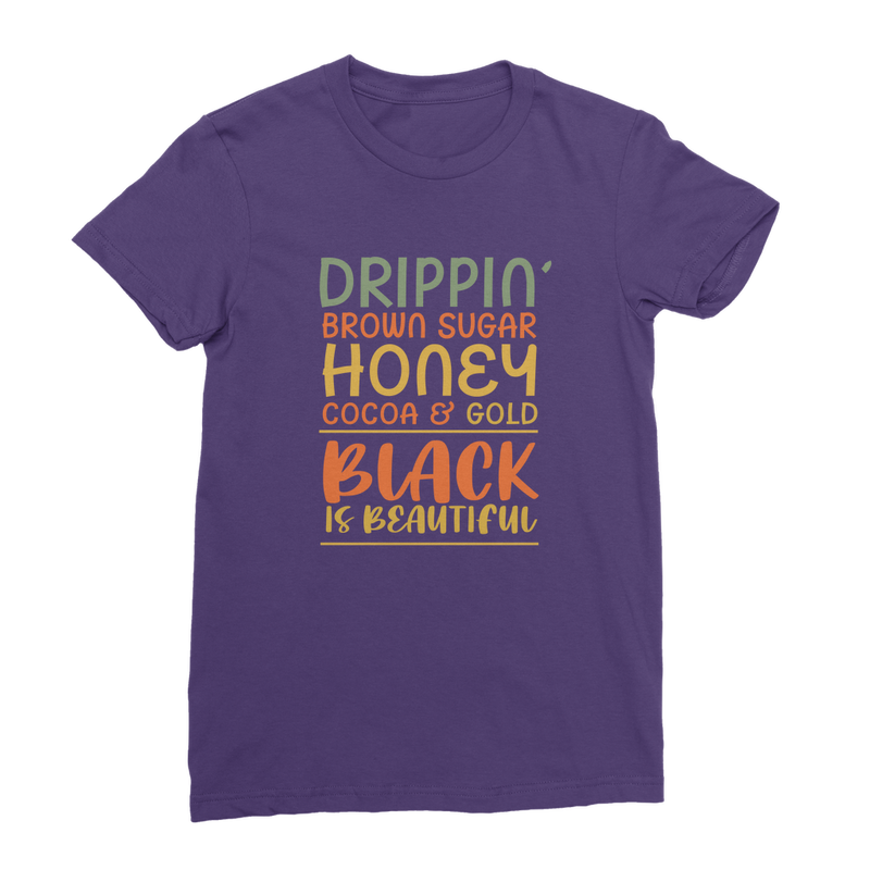 Black Drippin Drippin Premium Jersey Women's T-Shirt - Staurus Direct