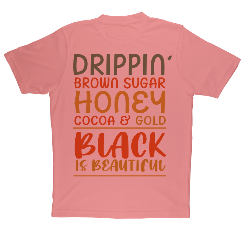Black Drippin Sublimation Performance Adult T-Shirt