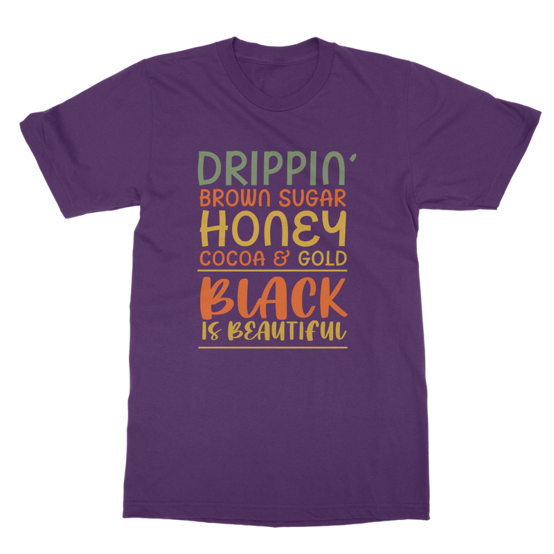 Black Drippin Classic Heavy Cotton Adult T-Shirt - Staurus Direct