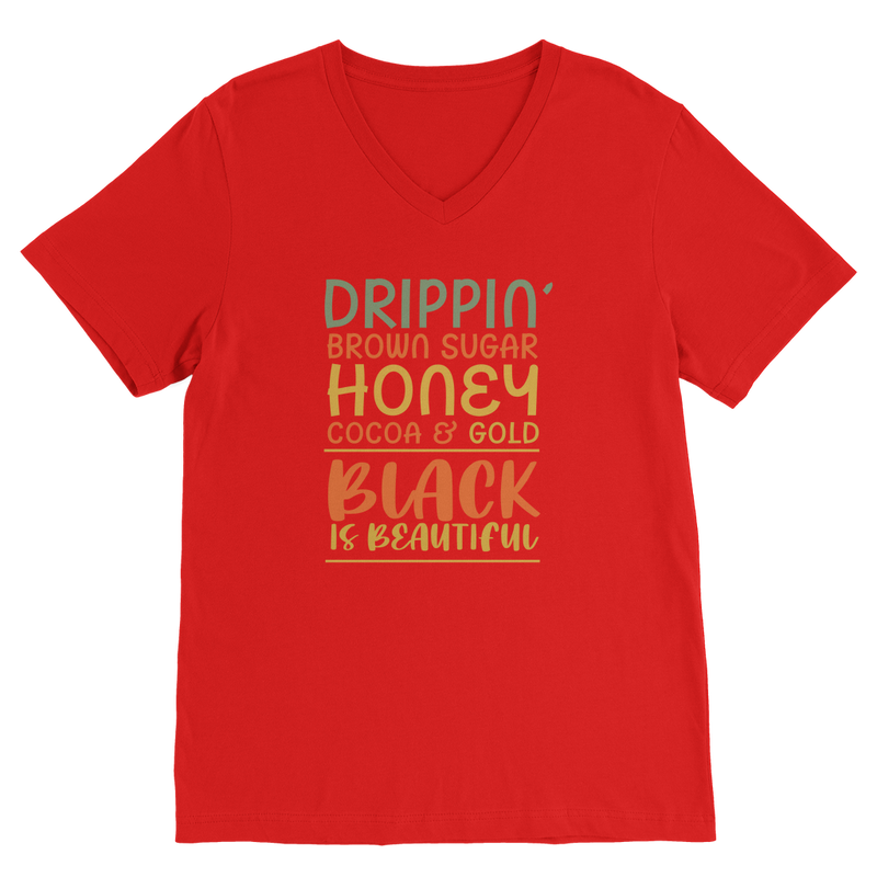 Black Drippin Classic V-Neck T-Shirt