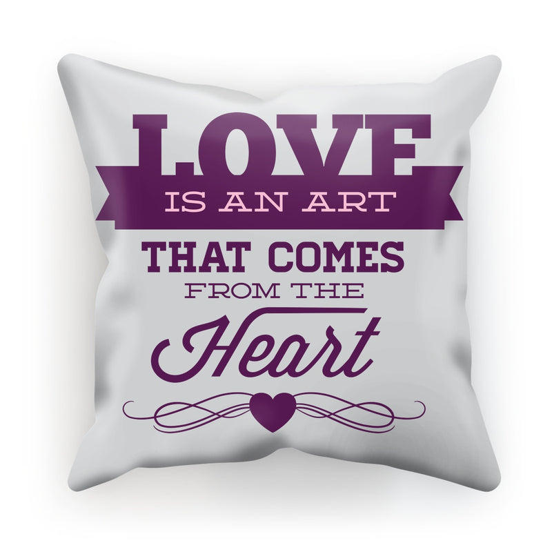 Love Is An Art Cushion - Staurus Direct