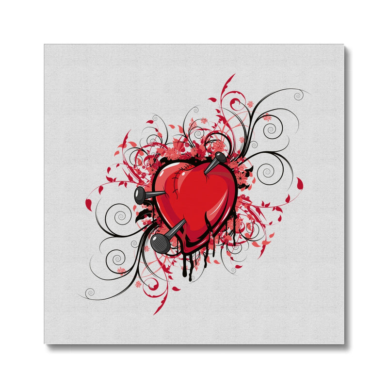 Nail In The Heart Canvas - Staurus Direct