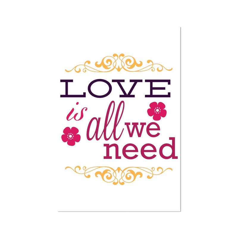 Love Is All We Need Hahnemühle German Etching Print - Staurus Direct