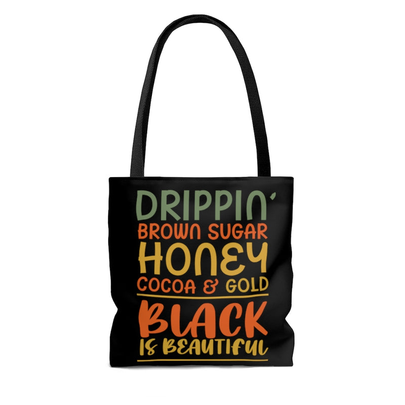 Drippin  AOP Tote Bag - Black - Staurus Direct