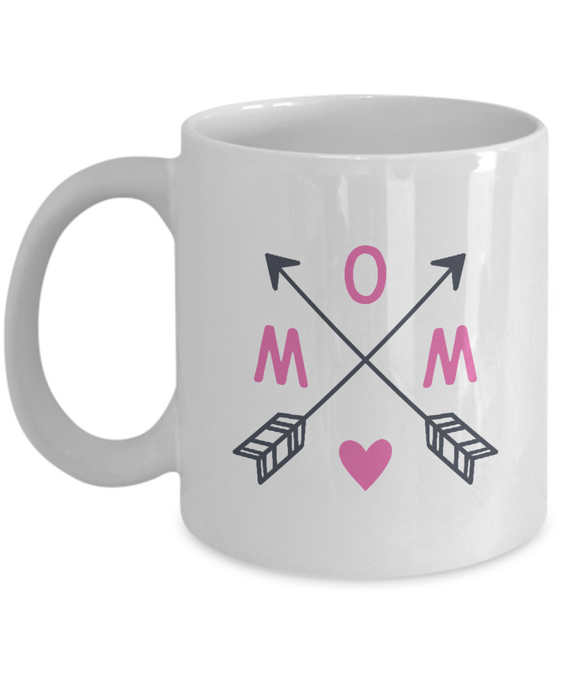 Mom arrows | Unique Design Stay Cool Coffee Mug | White Cool Coffee Mug