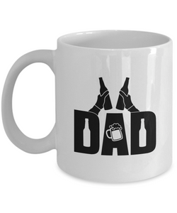White Coffee Mug dad (beer) dad Mug  fathers Day Gift Lovers Gift To Dad  Presents Gifts| White Cool Coffee Mug