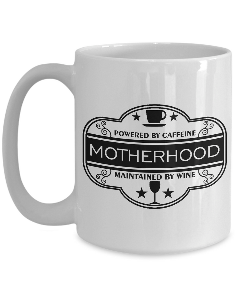 Motherhood badge|  White Cool Coffee Mug