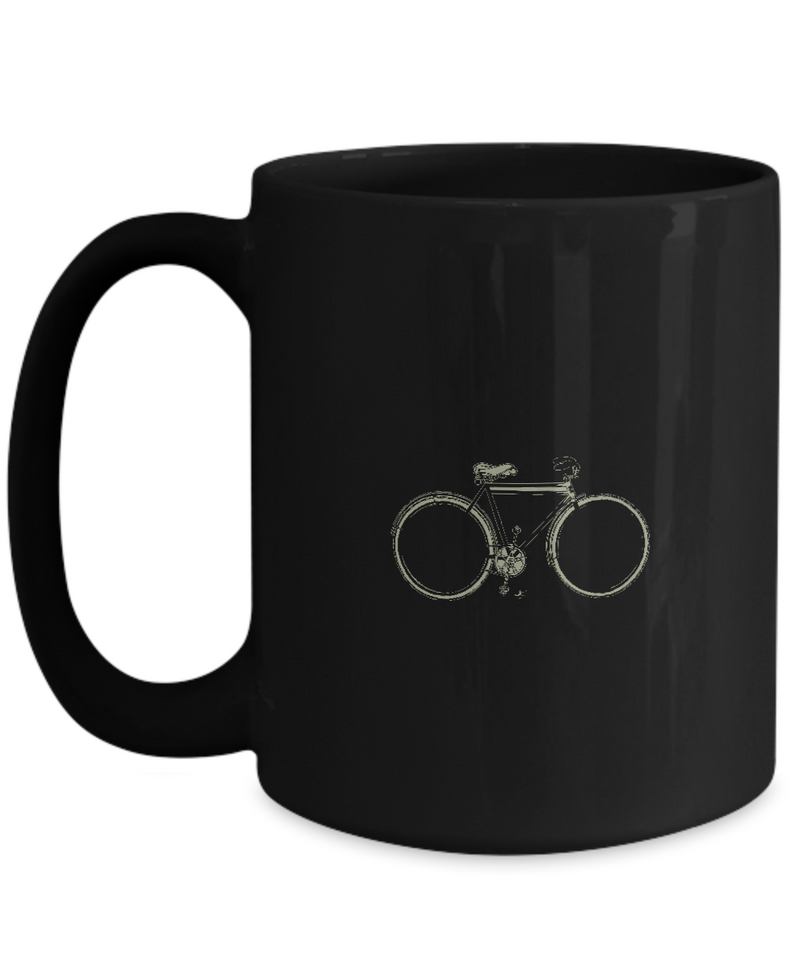 Legendary Bike The World League , Bicycle Cycling Coffee Mug, Cyclist Coffee Mug, Mug Present For Bicycle Riders, Funny Gift For Cyclist  |  Black Cool  Bicycle Coffee Mug