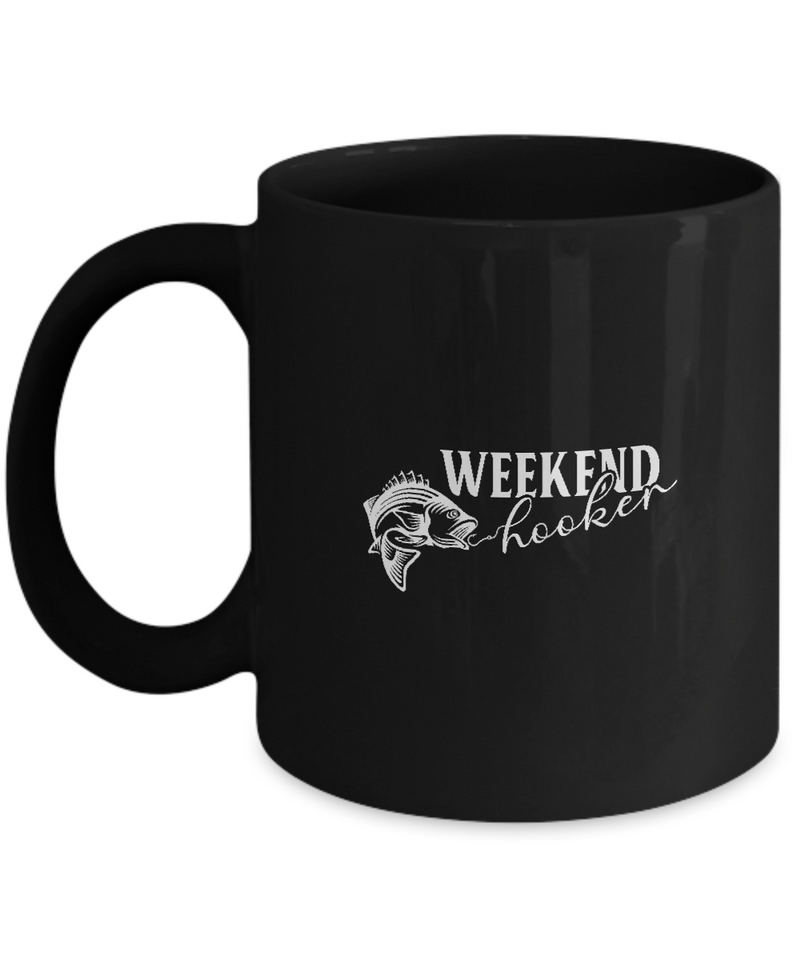 Black Coffee Mug Tea Chocolate Fishing Weekend Hooker Pet Lovers Memorial Presents Gifts|  Black Cool Coffee Mug