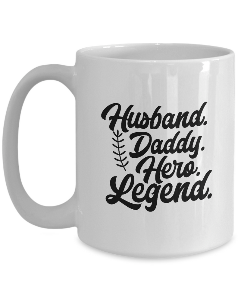 White Coffee Mug husband daddy hero legend dad Mug  fathers Day Gift Lovers Gift To Dad  Presents Gifts| White Cool Coffee Mug