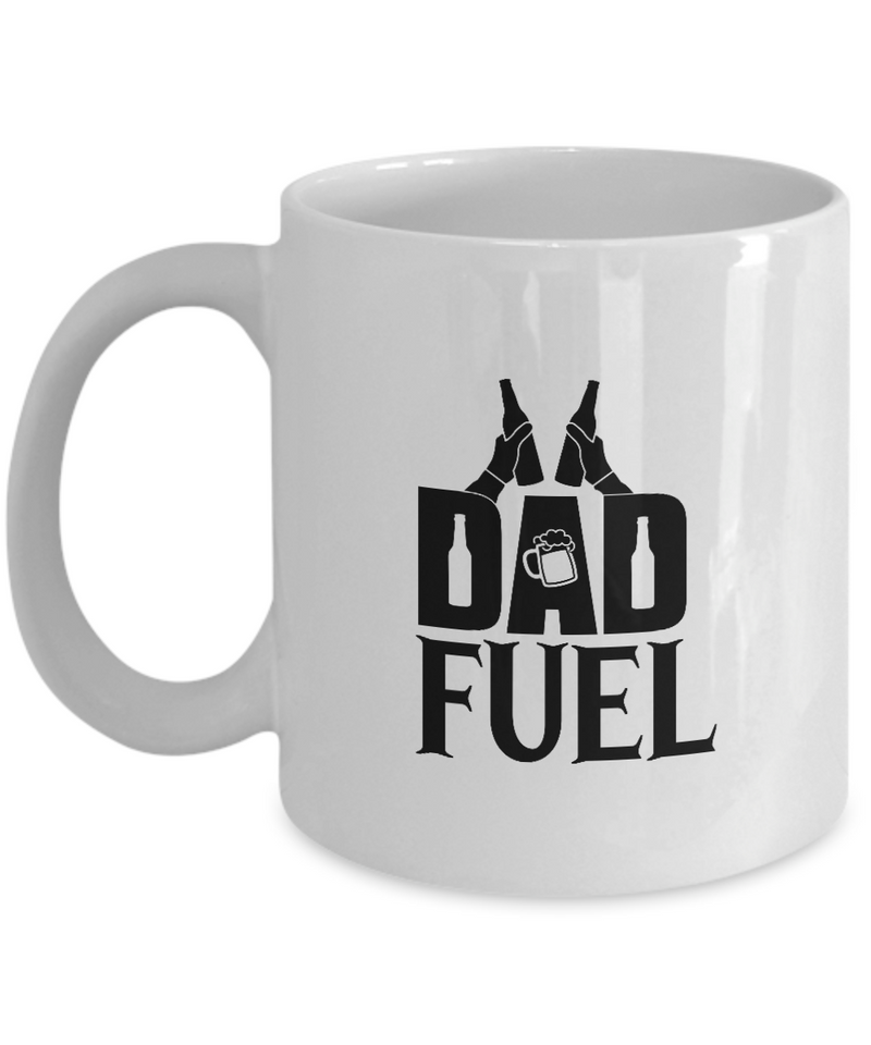 White Coffee Mug dad fuel dad Mug  fathers Day Gift Lovers Gift To Dad  Presents Gifts| White Cool Coffee Mug