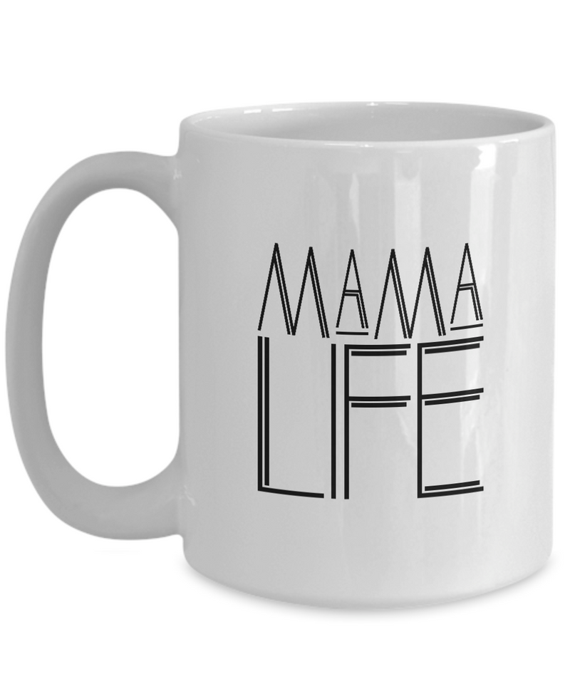 Mama life art deco |  White Cool Coffee Mug