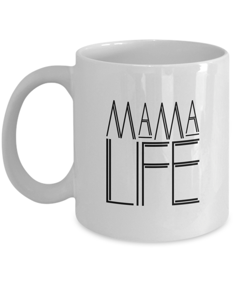Mama life art deco |  White Cool Coffee Mug