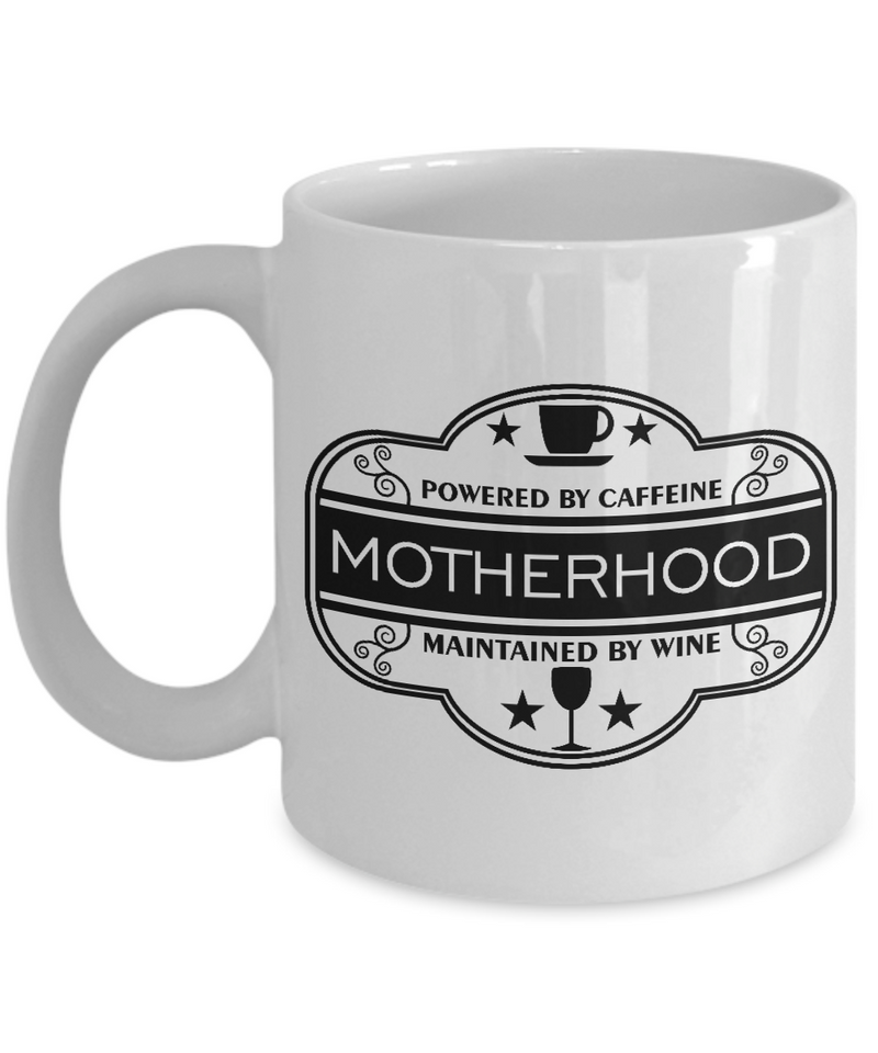 Motherhood badge|  White Cool Coffee Mug