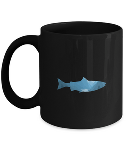 Black Coffee Mug Tea Chocolate Fishing addict the struggle is reel Pet Lovers Memorial Presents Gifts|  Black Cool Coffee Mug