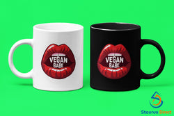 Vegan Babe Mug - Funny Vegan Mug - Gift for Vegan Girlfriend - Gift for Vegetarian Girlfriend - Birthday Gift for her - Coffee mug